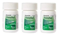 Ferrous Sulfate Tablet Delayed Release Enteric Coated 100 Counts X 3 Packs