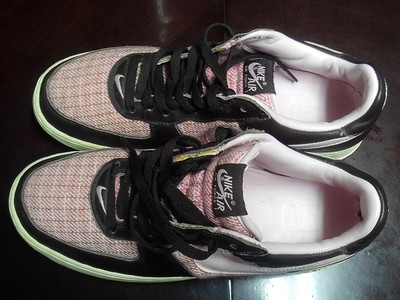 brown checkered air force ones