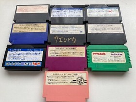 Nintendo New Famicom Console System AV NES NTSC-J Japan JP Tested w/10 Games 389