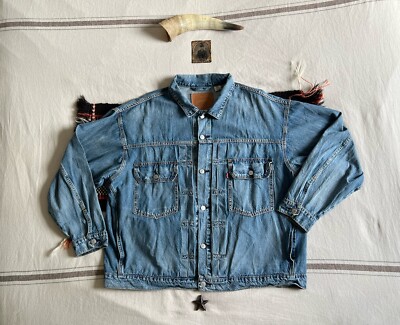Levi s Type 2 Jacke XL-2XL Trucker Neu Big E Premium Cool Tech 2019 Neu ohne Etikett