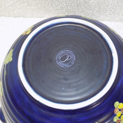 Design Pac Inc. Pottery Ruffled Bowl 10.5" Microwave Dishwasher Safe - Picture 7 of 7