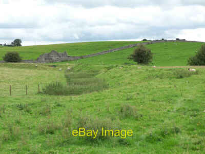 Photo 12x8 Old railway embankment below Yarlsber Ingleton Old maps show an c2017