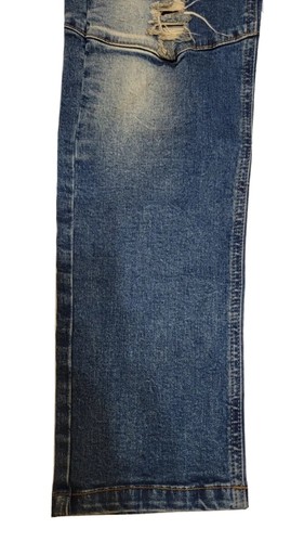 KDNK 1141411 Mens Size 34x31 Distressed Slim Fit Skinny Denim Blue Jeans - Picture 6 of 17
