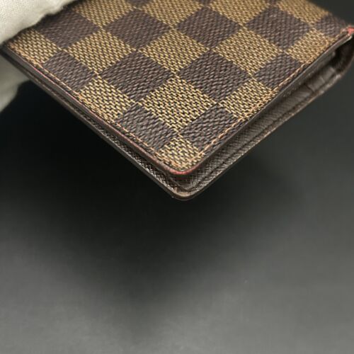 LOUIS VUITTON Damier Ebene Portefeuille Brazza Long Wallet N60017 Authentic - Picture 4 of 24
