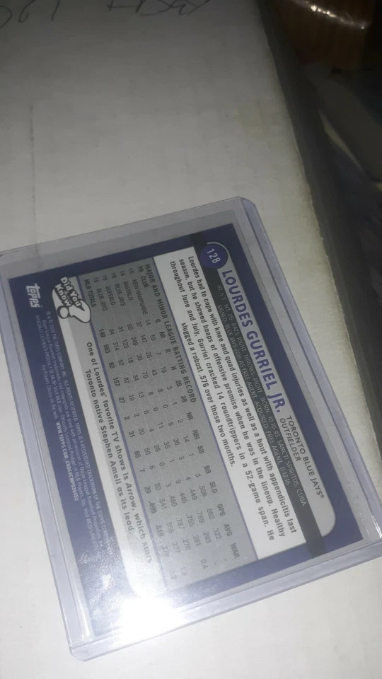 topps big league baseball lourdes gurriel jr card#128 black and white 27/50 - Image 2 of 2