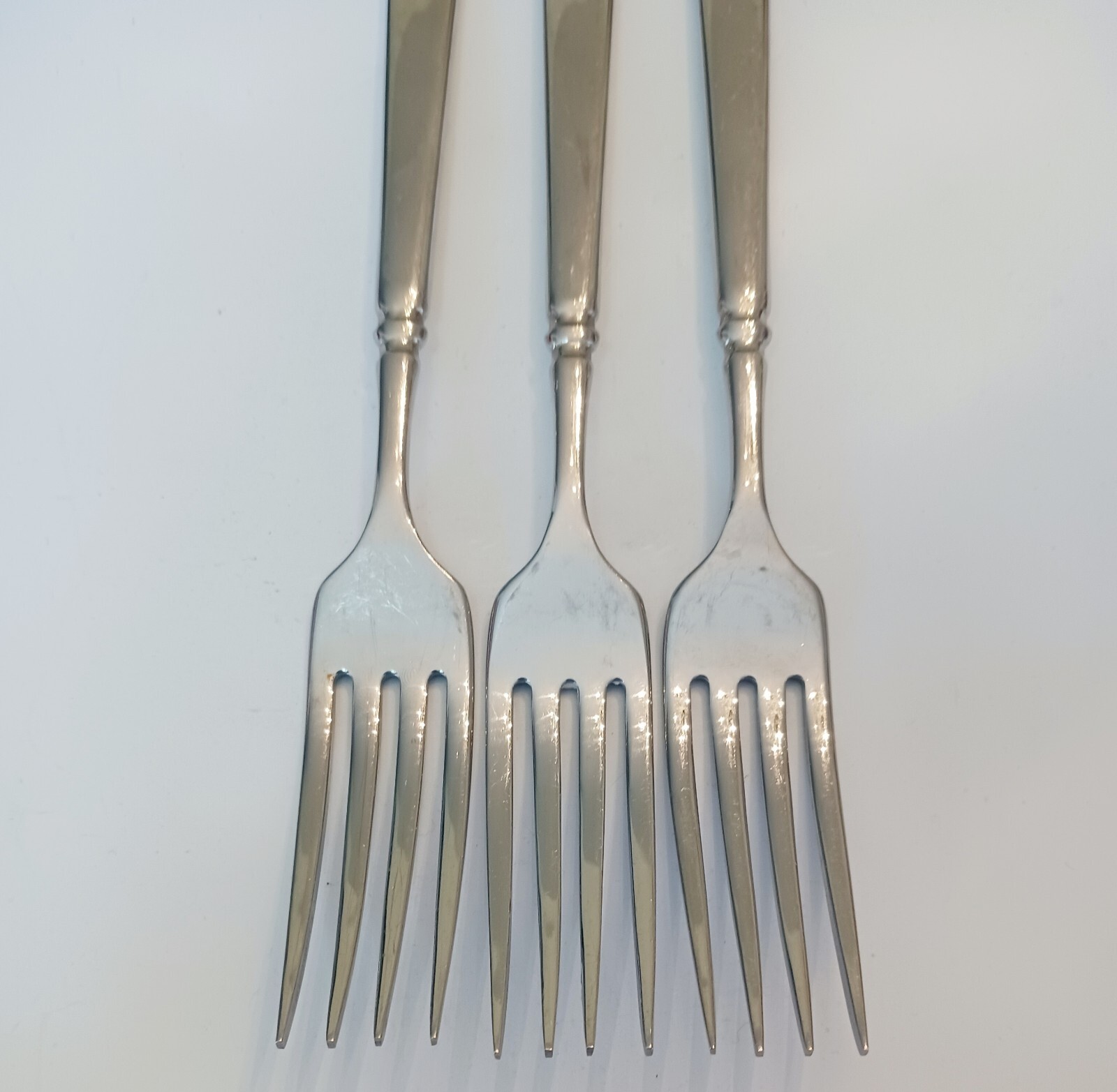 (3) Oneida EASTON Cube Stainless Dinner ForksFree Shipping eBay