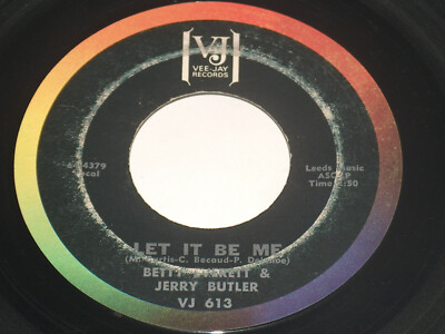 45 RPM Jerry Butler Betty Everett Let It Be Me, Loving U Baby Vj Vinyl 613 sehr guter Zustand+