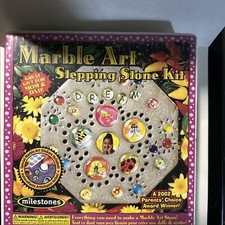 Milestones Kids Marble Art Stepping Stone Kit 8" Gift Idea Craft Octagon Sealed