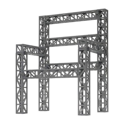 Hobby Base PremiumPartsCollection Steel Truss Set Silver Non-Scale PPC-K39SV NEW