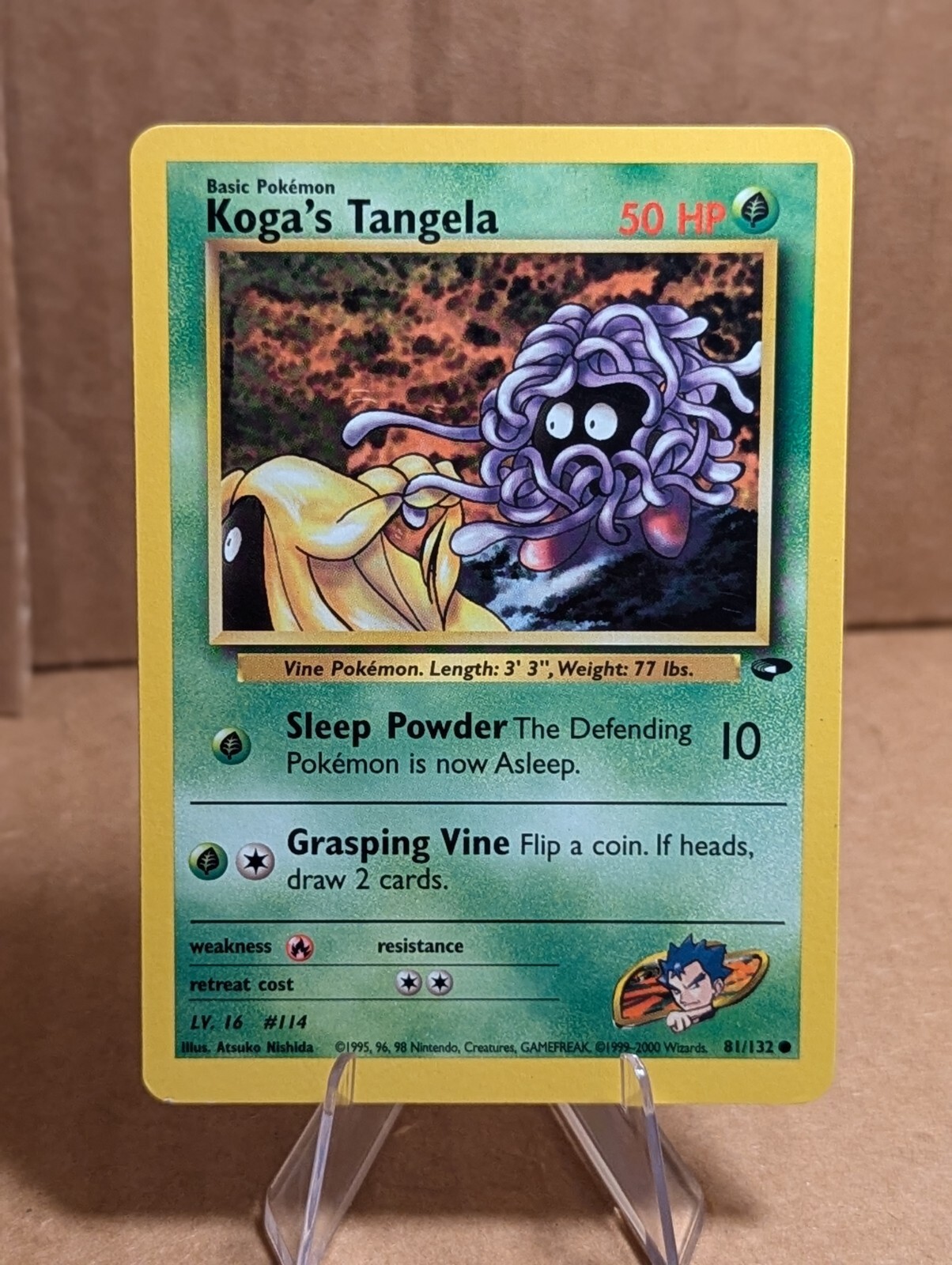 Pokémon TCG Koga's Tangela Gym Challenge 81/132 Regular Unlimited Common