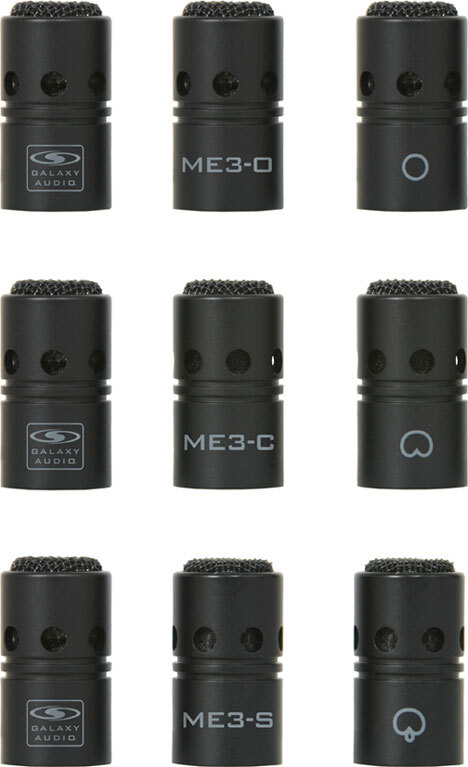 Galaxy Audio CBM-362 Carbon-Fiber Boom Microphone 3 Interchangeable Capsules