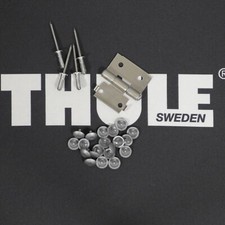 Thule 1x Alu Scharnier +Nieten+Kappen SI für Thule Jetbag Dachbox Apollo Touring