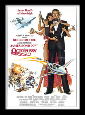 James Bond - Octopussy - Offizieller 30 x 40 cm gerahmter Druck - Roger Moore