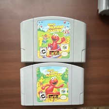 NewKidCo Elmo's Number Journey And Letter adventure N64 Nintendo Tested Working