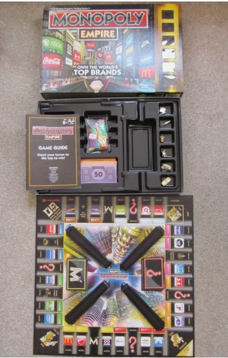 Monopoly Empire Board Game - Hasbro Games 2013 - Gold Edition - Image 3 of 3