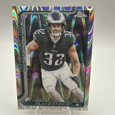 2025 Topps Chrome Football Reed Blankenship Raywave Refractor - Eagles #251