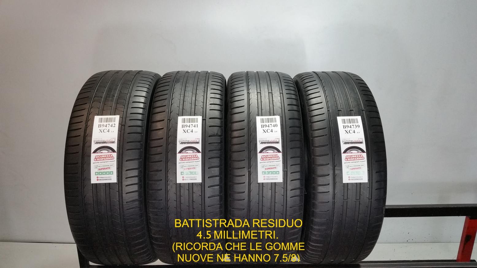GOMME USATE 225/55R18 98H PIRELLI SCORPION PNEUMATICI USATI B94742