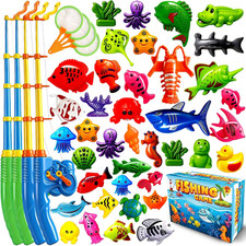 Magnetic Fishing Toys Game Set for Kids Water Table Bathtub Kiddie Pool Part