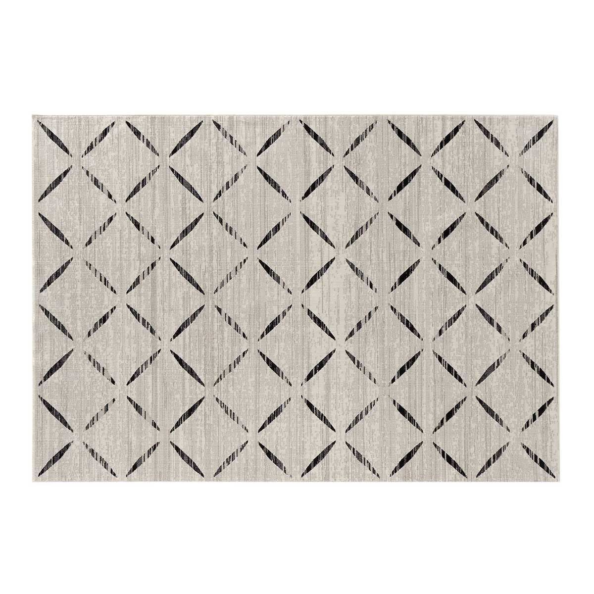 Tapis Déco Tissé Modesto 68x110cm Naturel en Coton et Jute