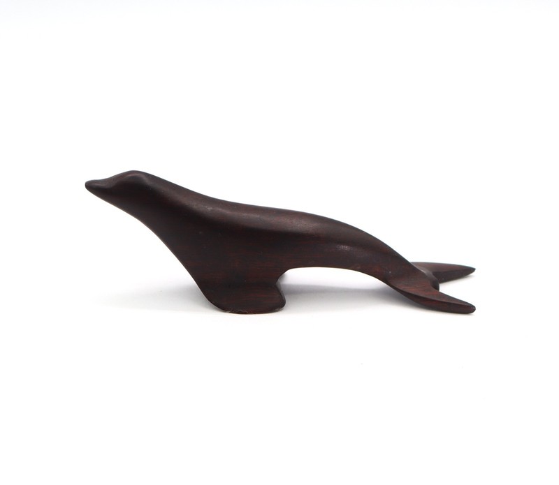 Carved Ironwood Sea Lion Seal Statue Figurine Indians Polished Mexican SBS4