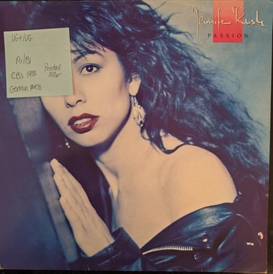 Jennifer Rush Passion Vinyl Record VG+/VG CBS 462968 1 