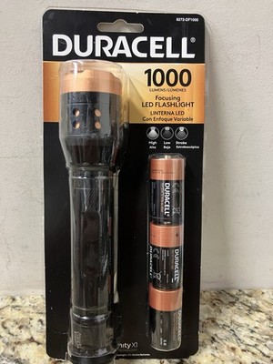 NEW DURACELL 1,000 Lumen Aluminum Focusing Flashlight for Everyday Use