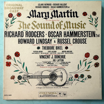 The Sound of Music Original Mary Martin Broadway Cast Vinyl LP Columbia KOL 5450