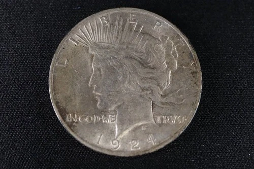 NobleSpirit Choice BU 1924 Peace Silver Dollar Nice Toning