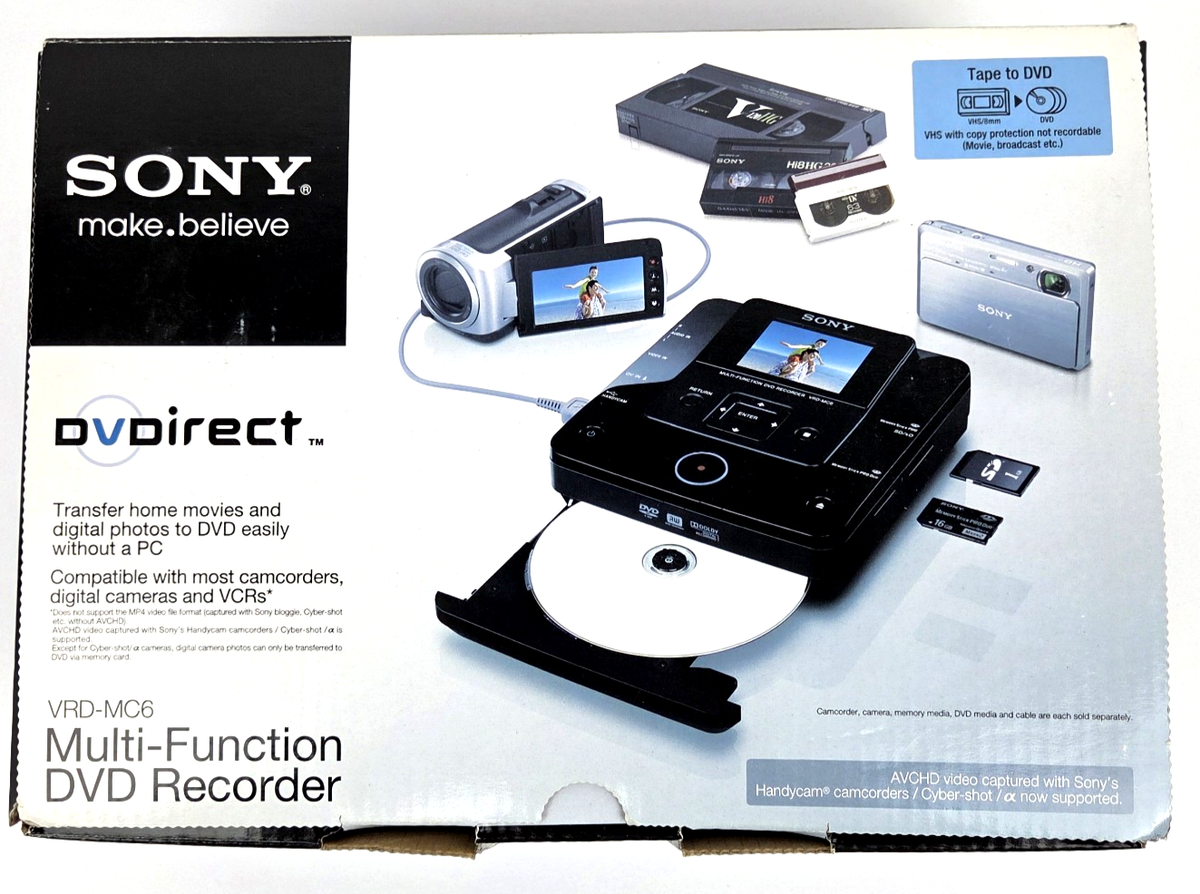 Sony DVDirect VRD-MC5 DVD Recorder (2.5 inch) - Black for sale