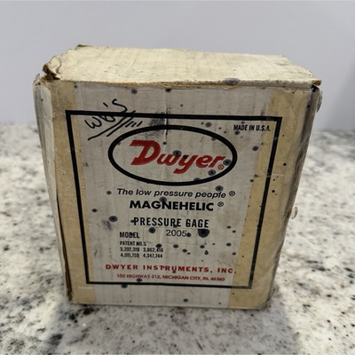 #ad #ad Dwyer 2005 Magnehelic Pressure Gauge 0 5 in WC w Tubing Box $35.00