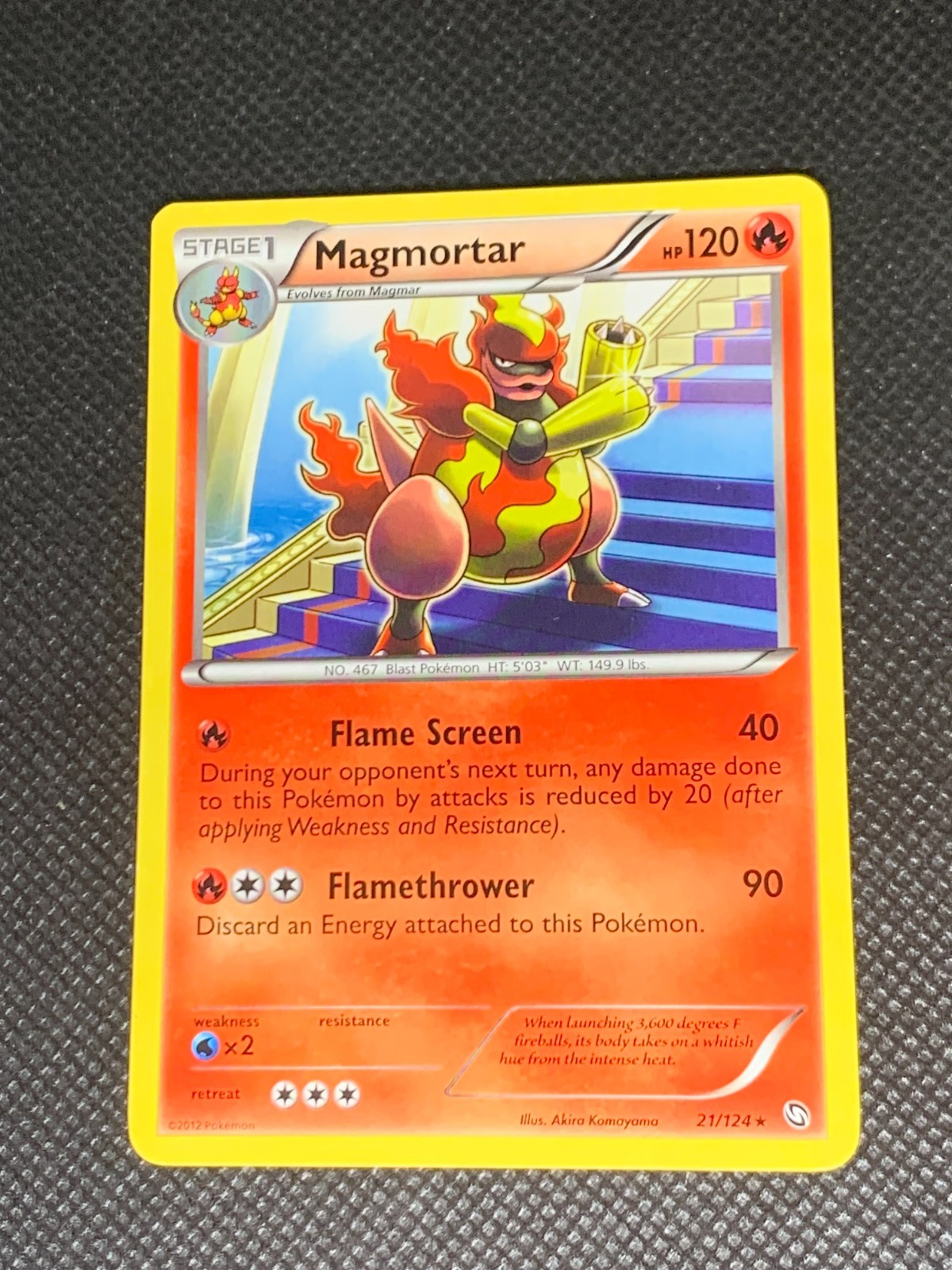 Magmortar 21/124 Rare - Dragons Exalted Pokemon Card - NM