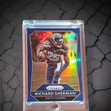 SEAHAWKS 🔥 Richard Sherman BLUE #25🔥2015 Panini Prizm Blue Prizm Football Card
