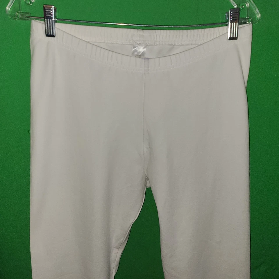 2688) NWOT J JILL x-large white Pima Capri Leggings cotton new XL - Image 3 of 4