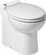 SANIFLO SANICOMPACT C4 UPFLUSH MACERATING TOILET, 110V.  #023