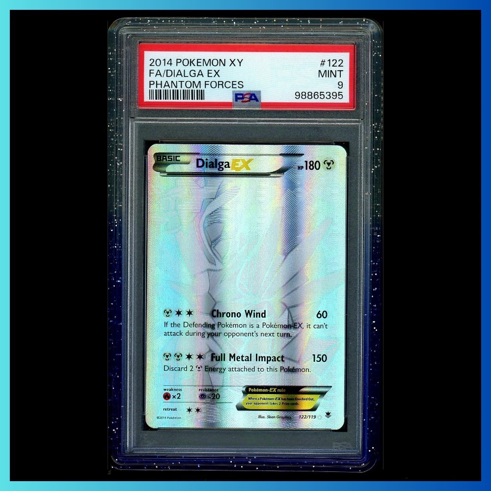 ✨ 2014 Pokemon XY Phantom Forces #122 Dialga EX PSA 9 w/ Guard ✨️