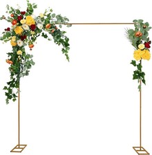 Wedding Arch Stand with Bases 9.8 ft 118 inches Metal Frame Backdrop Stand