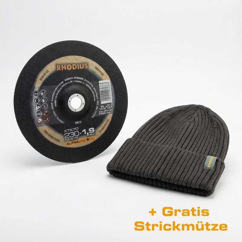 RHODIUS Trennscheibe XTK70 25 Stück Ø 230 x 1,9 mm für Edelstahl, Stahl, Metall