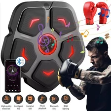 Smart Music Boxing Machine with Gloves Adults Training Electronic Bluetooth