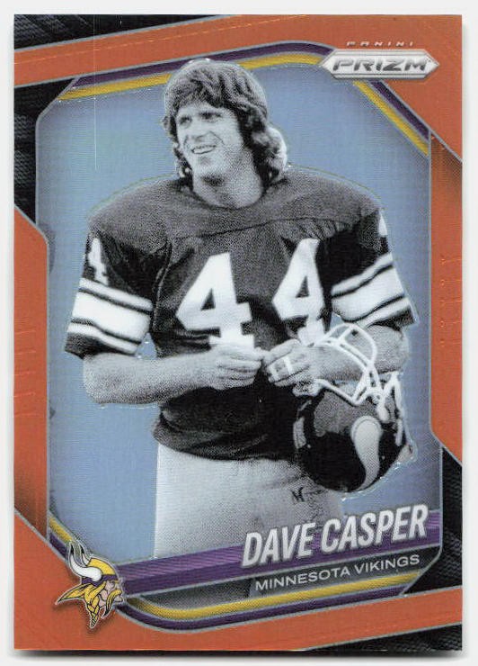 2025 Panini Prizm #256 Dave Casper Orange #/249