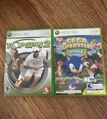 Top Spin 2 + Sega Superstars Tennis/Xbox Live Arcade - Xbox 360 - TESTED