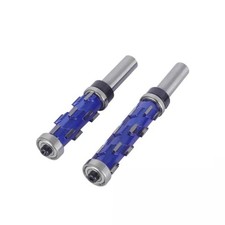 Punta Router Spirale in Carburo Gambo 12mm Bordo a Scarico con Doppio Cuscinetto