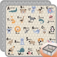 Baby Play MAT 50" X 50" Playpen Mat, Soft Thickened Anti-Slip Baby Mat for Fl...