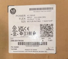 Allen-Bradley 25B-D017N114 PowerFlex 525 10Hp AC Drive 3 Phase NEW FREE SHIPPING