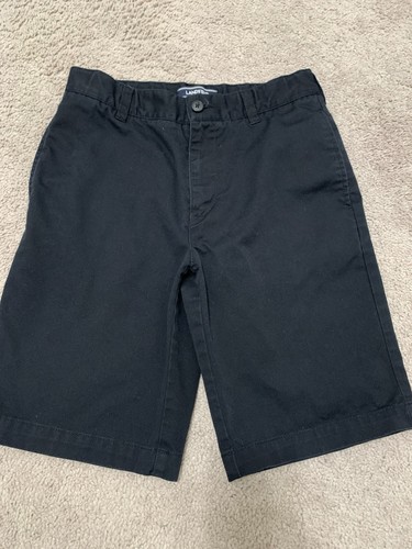 Lands End youth boys black short size 12