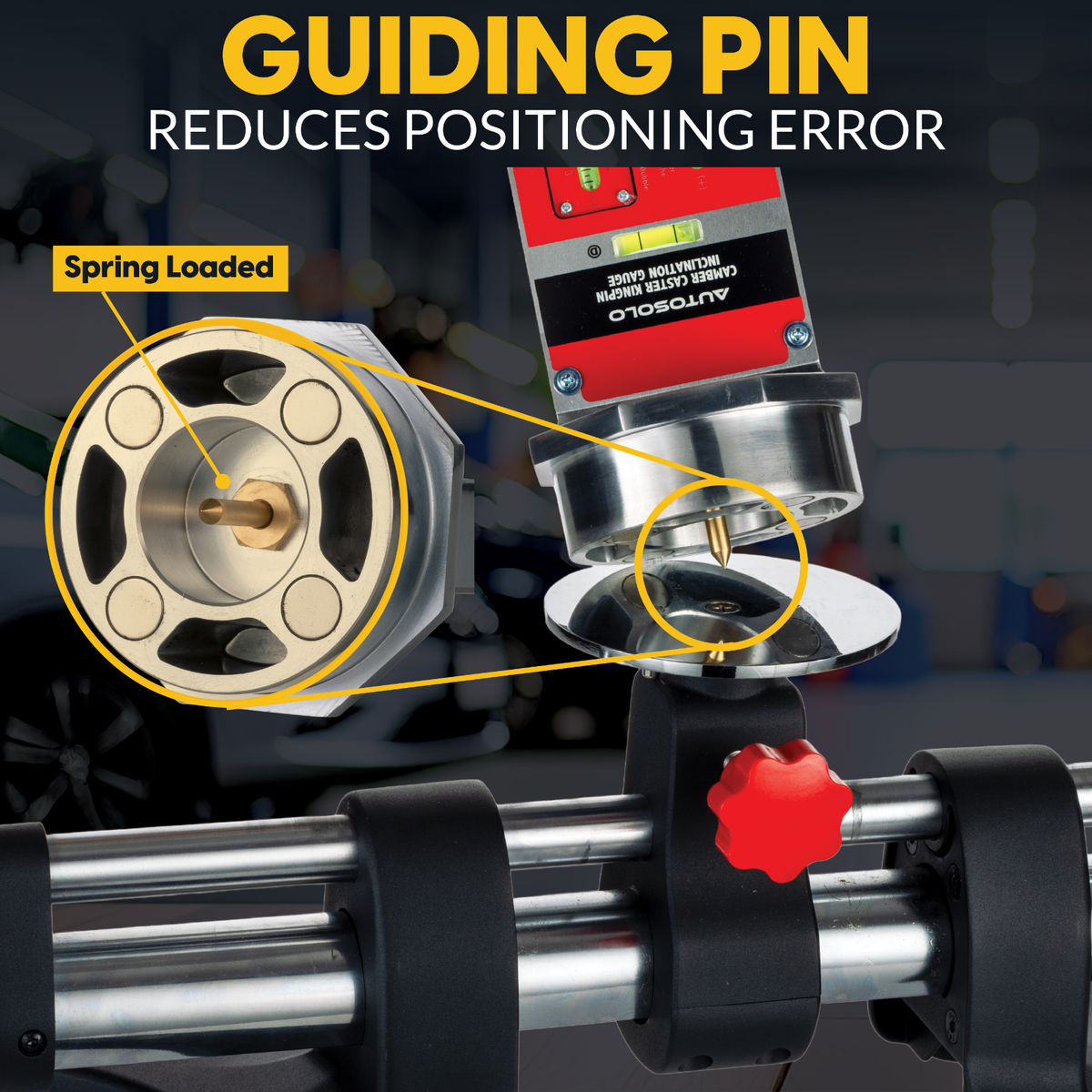 Camber, Caster, & Kingpin Inclination Wheel Alignment Gauge w