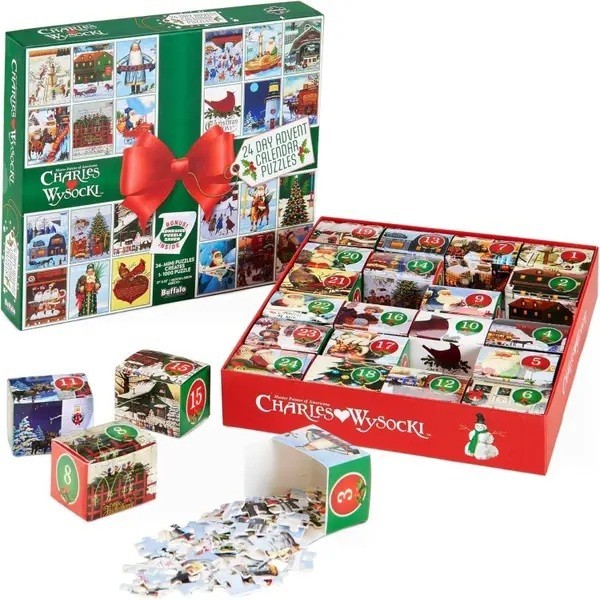 Ceaco Advent set; 24 small puzzles create one 1000-pc puzzle