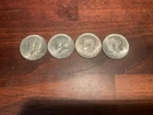 Kennedy Half Dollars 1964 AU lot of 4