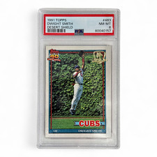 1991 Topps Dwight Smith Desert Shield #463 Graded NM-MT PSA 8