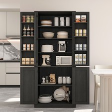 HOOBRO Farmhouse Kitchen Pantry Cabinet 69.7” Storage Cabinet Pantry Cabinet