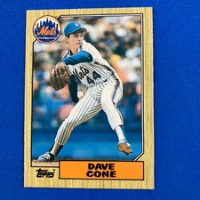 David Cone 1987 Topps Traded Rookie Card #24T MLB New York Mets. rookie card picture